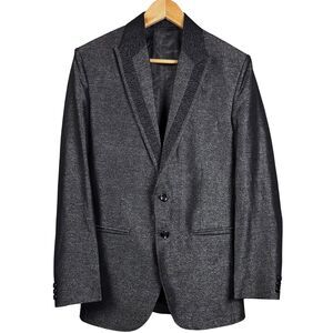 Kohinoor Men Suit‎ Jacket Charcoal Gray Single Breasted Double Vent Classic Goth